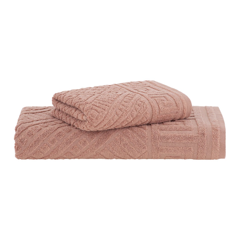 Jogo de Toalha Banhão + Rosto Buddemeyer Olimpo Jacquard Extra Soft 100% Algodão (2 Peças) - Gramatura: 420g/m²