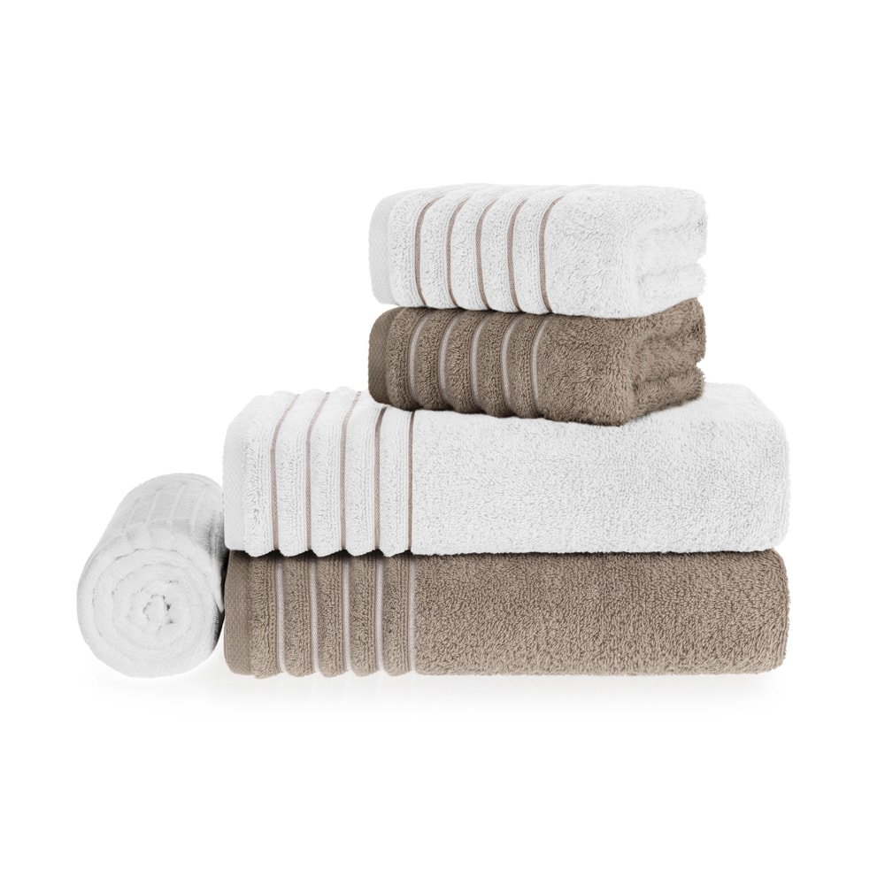 Jogo de Toalha Banhão Trussardi Palladio Fio Penteado (5 peças) Gramatura: 540g/m²