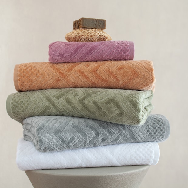 Jogo de Toalha Banho + Rosto Buddemeyer Geo Jacquard Aveludada 100% Algodão  (2 Peças) - Gramatura: 420 g/m²