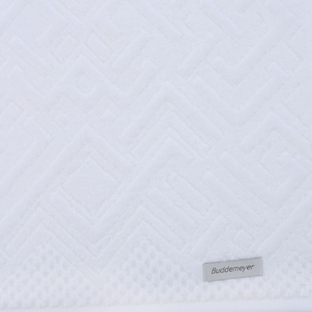 Jogo de Toalha Banho + Rosto Buddemeyer Geo Jacquard Aveludada 100% Algodão  (2 Peças) - Gramatura: 420 g/m²