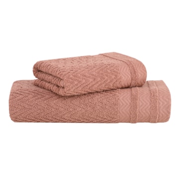 Jogo de Toalha Banho + Rosto Buddemeyer Soul Jacquard Extra Soft 100% Algodão (2 Peças) - Gramatura: 410g/m²