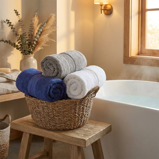 Jogo de Toalha Banho + Rosto Dohler Advanced 100% Algodão (2 Peças) - Gramatura: 450g/m²