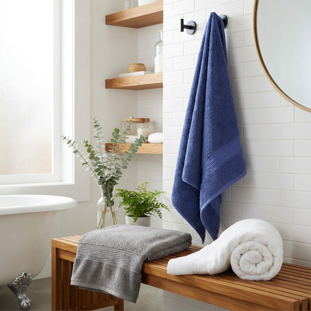 Jogo de Toalha Banho + Rosto Dohler Advanced 100% Algodão (2 Peças) - Gramatura: 450g/m²