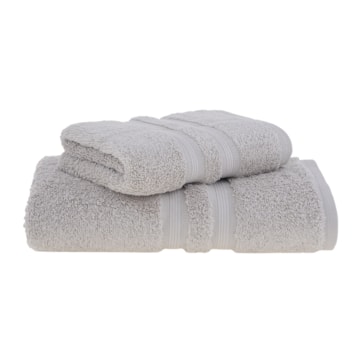 Jogo de Toalha de Banhão + Rosto Buddemeyer 100% Algodão Egípcio Fio Penteado (2 Peças) - Gramatura: 550g/m²