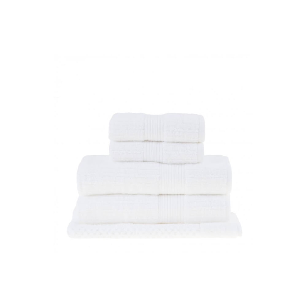 Jogo de Toalha de Banho Buddemeyer Fio Penteado Canelado 100% Algodão (5 peças)