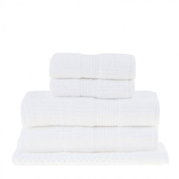 Jogo de Toalha de Banho Buddemeyer Fio Penteado Canelado 100% Algodão (5 peças)