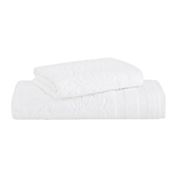 Jogo de Toalha de Banho + Rosto Buddemeyer Botanique Extra Soft 100% Algodão (2 Peças) - Gramatura: 420g/m²