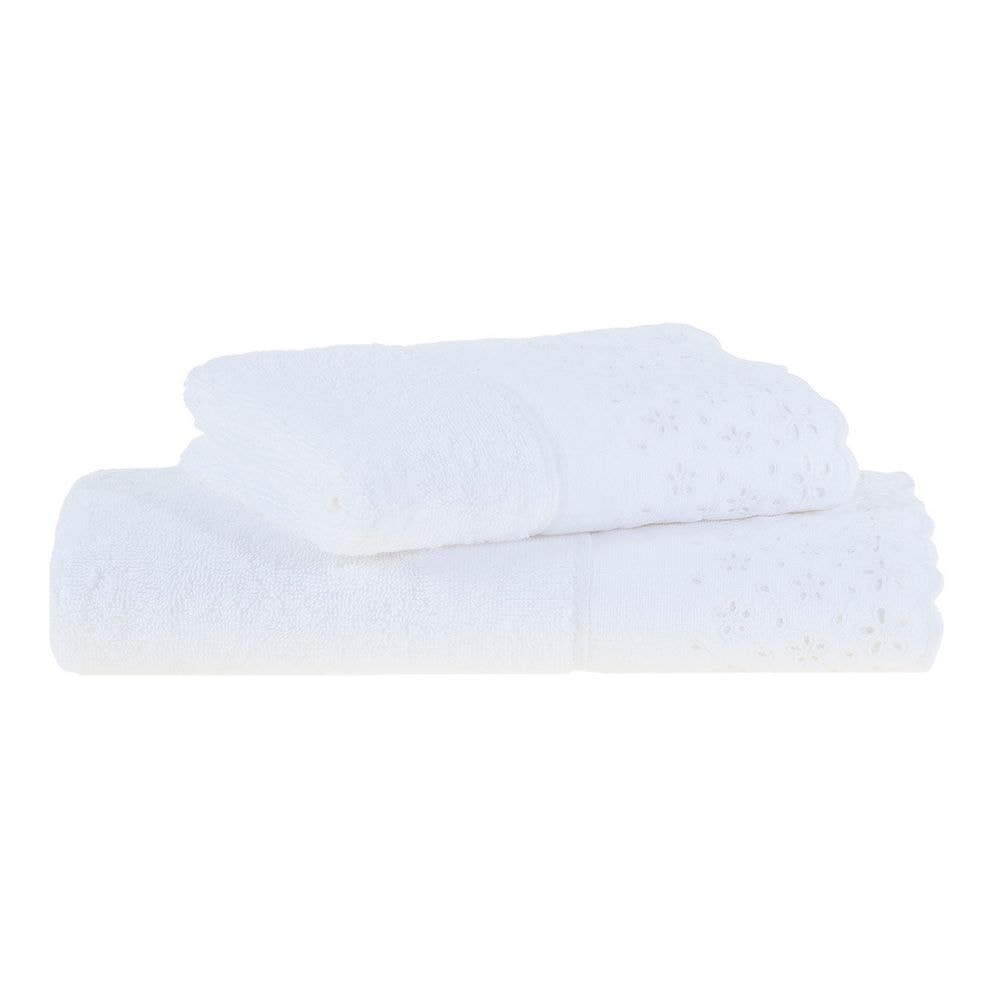 Jogo de Toalha de Banho + Rosto Buddemeyer Crystal 100% Algodão (2 Peças) - Gramatura: 500 g/m²