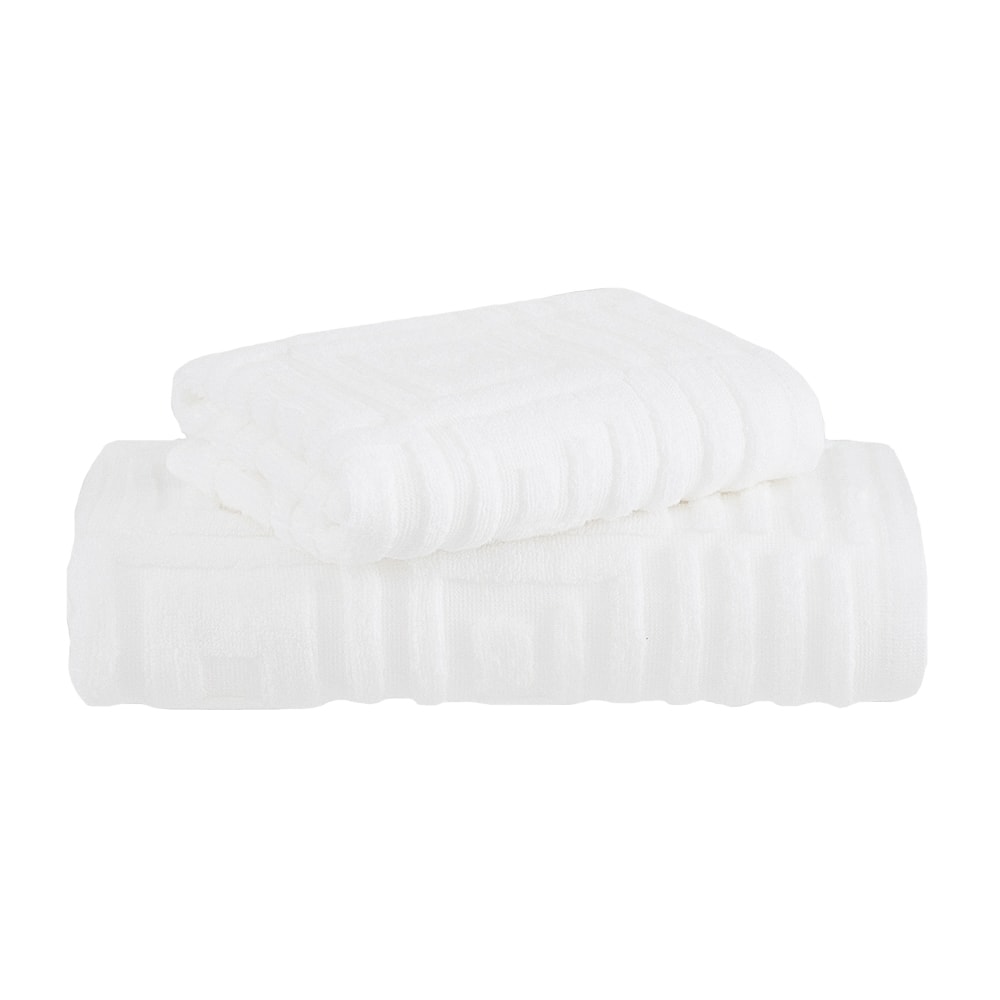 Jogo de Toalha de Banho + Rosto Buddemeyer Infinity Air Jacquard 100% Algodão (2 Peças) - Gramatura: 410g/m²