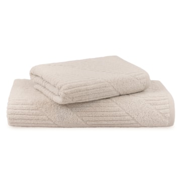 Jogo de Toalha de Banho + Rosto Buddemeyer Jazz Extra Soft 100% Algodão (2 Peças) - Gramatura: 420g/m²