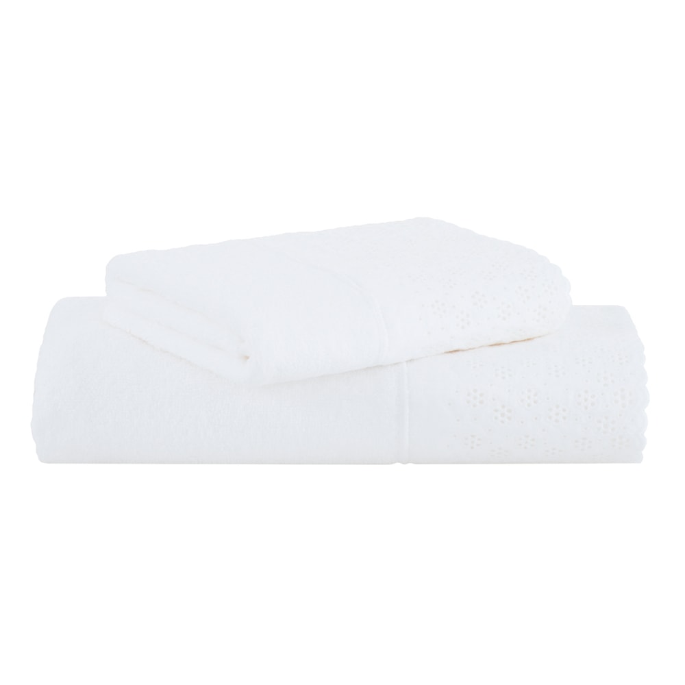 Jogo de Toalha de Banho + Rosto Buddemeyer Lovely 100% Algodão Fio Penteado (2 Peças) - Gramatura: 450 g/m²