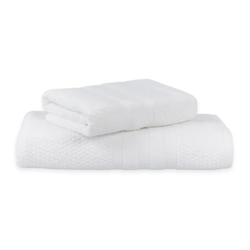 Jogo de Toalha de Banho + Rosto Buddemeyer Vanilla Extra Soft 100% Algodão (2 Peças) - Gramatura: 410g/m²