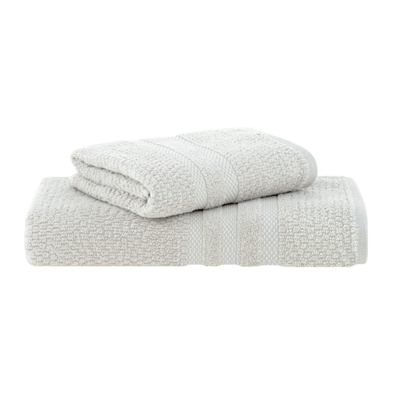 Jogo de Toalha de Banho + Rosto Buddemeyer Vanilla Extra Soft 100% Alg