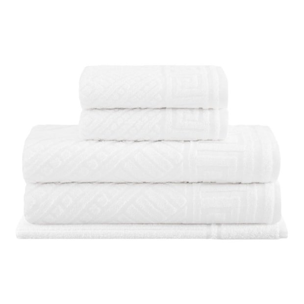 Jogo de Toalhas Banhão Buddemeyer Olimpo Jacquard Extra Soft 100% Algodão (5 peças) - Gramatura: 420g/m²