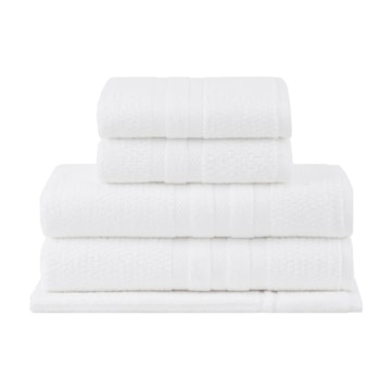 Jogo de Toalhas Banhão Buddemeyer Vanilla Extra Soft 100% Algodão (5 peças) - Gramatura: 410g/m²