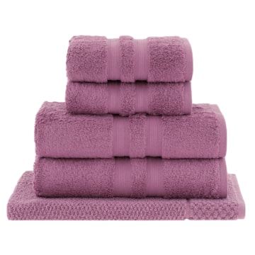 Jogo de Toalhas de Banho Buddemeyer 100% Algodão Egípcio Fio Penteado 5 peças - Gramatura: 550g/m²