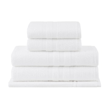 Jogo de Toalhas de Banho Buddemeyer Vanilla Extra Soft 100% Algodão (5 peças) - Gramatura: 410g/m²