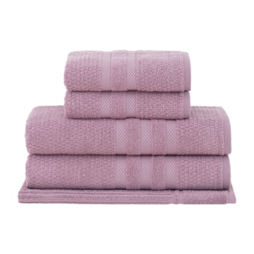 Jogo de Toalhas de Banho Buddemeyer Vanilla Extra Soft 100% Algodão (5 peças) - Gramatura: 410g/m²