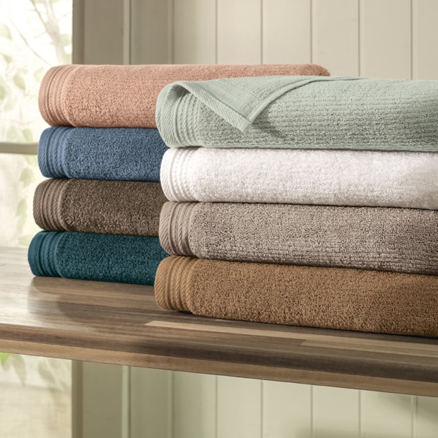 Jogo de Toalhas de Banho Karsten Imperial Fio Penteado 100% Algodão (5 Peças)