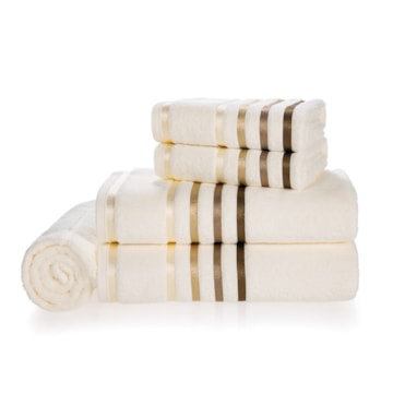 Jogo de Toalhas de Banho Karsten Lumina Fio Penteado - Gramatura 500g/m² (5 Peças)