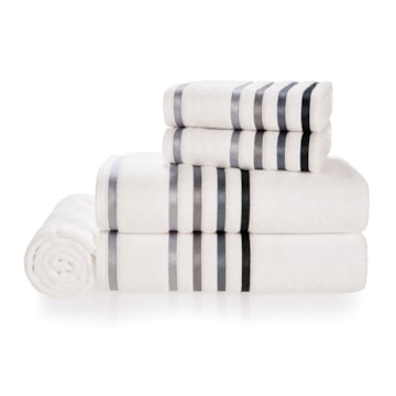 Jogo de Toalhas de Banho Karsten Lumina Fio Penteado - Gramatura 500g/m² (5 Peças)