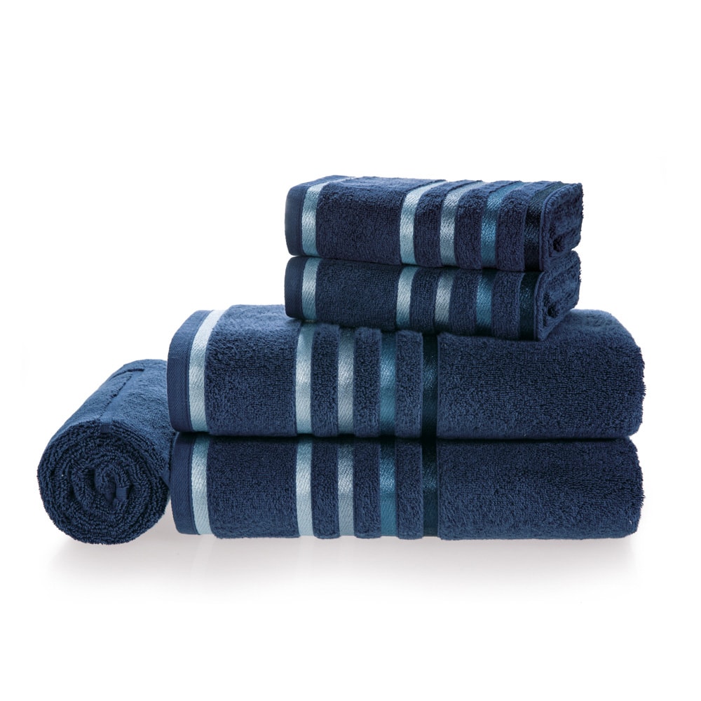 Jogo de Toalhas de Banho Karsten Lumina Fio Penteado - Gramatura 500g/m² (5 Peças)