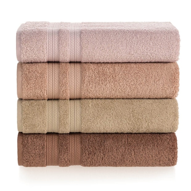 Jogo de Toalhas de Banho Karsten Unika Fio Penteado Max 100% Algodão (5 Peças)