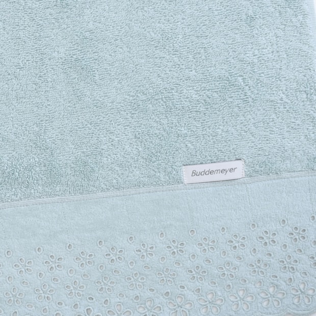 Jogo de Toalhas de Lavabo / Mão Buddemeyer Crystal Bordado Inglês 100% Algodão (2 Peças) - Gramatura: 500g/m²