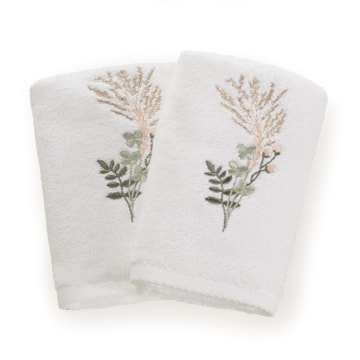 Jogo de Toalhas de Lavabo / Mão Karsten Lívia 100% Algodão - Gramatura: 500g/m² (2 Peças)