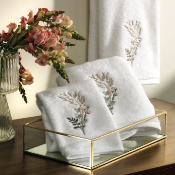 Jogo de Toalhas de Lavabo / Mão Karsten Lívia 100% Algodão - Gramatura: 500g/m² (2 Peças)