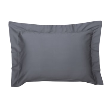 Kit 2 Fronhas Kacyumara Satinée com Abas 100% Algodão Egípcio Percal 300 Fios 50cm x 70cm