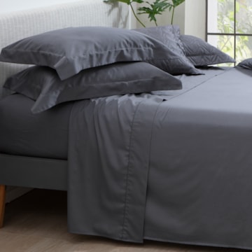 Kit 2 Fronhas Kacyumara Satinée com Abas 100% Algodão Egípcio Percal 300 Fios 50cm x 70cm