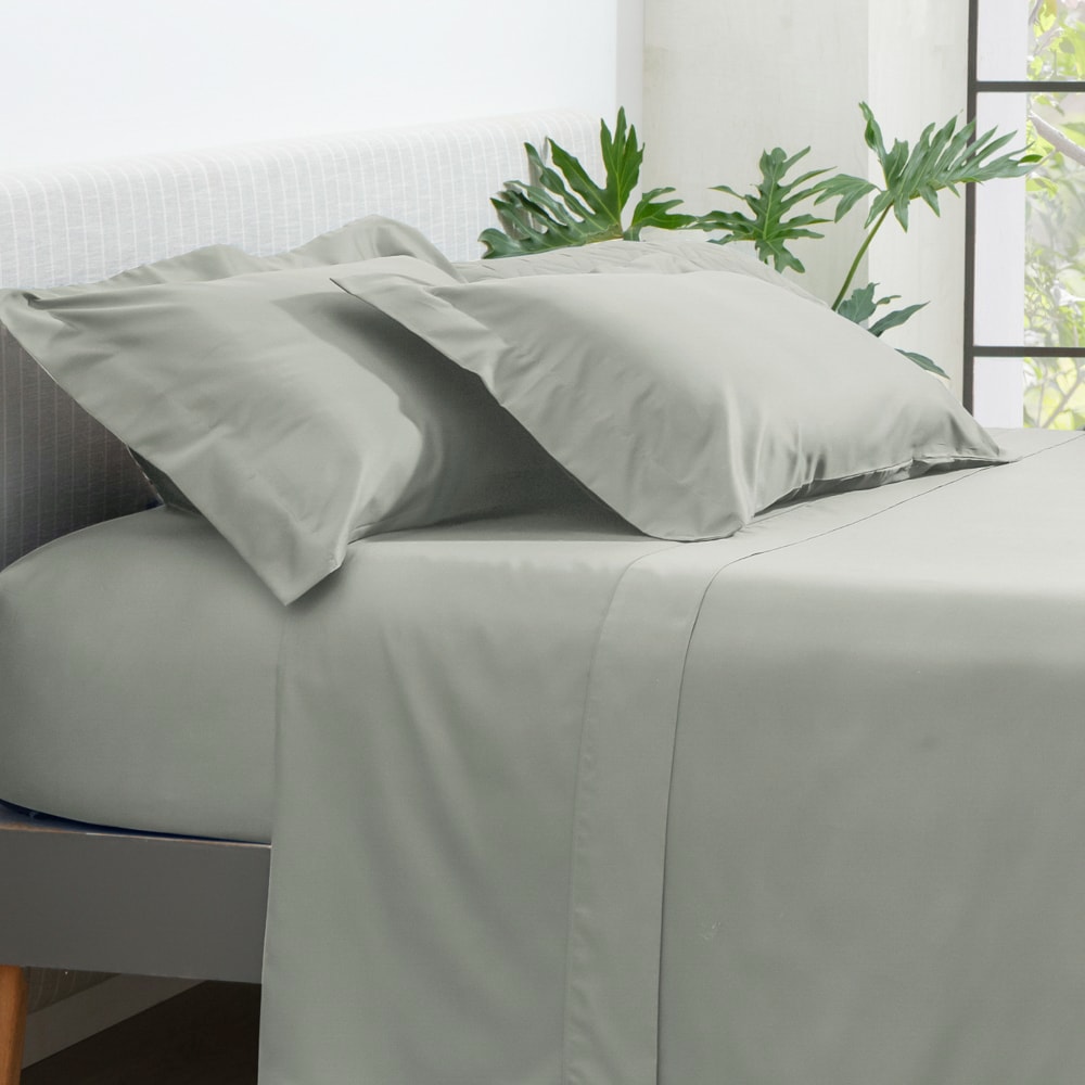 Kit 2 Fronhas Kacyumara Satinée com Abas 100% Algodão Egípcio Percal 300 Fios 50cm x 70cm