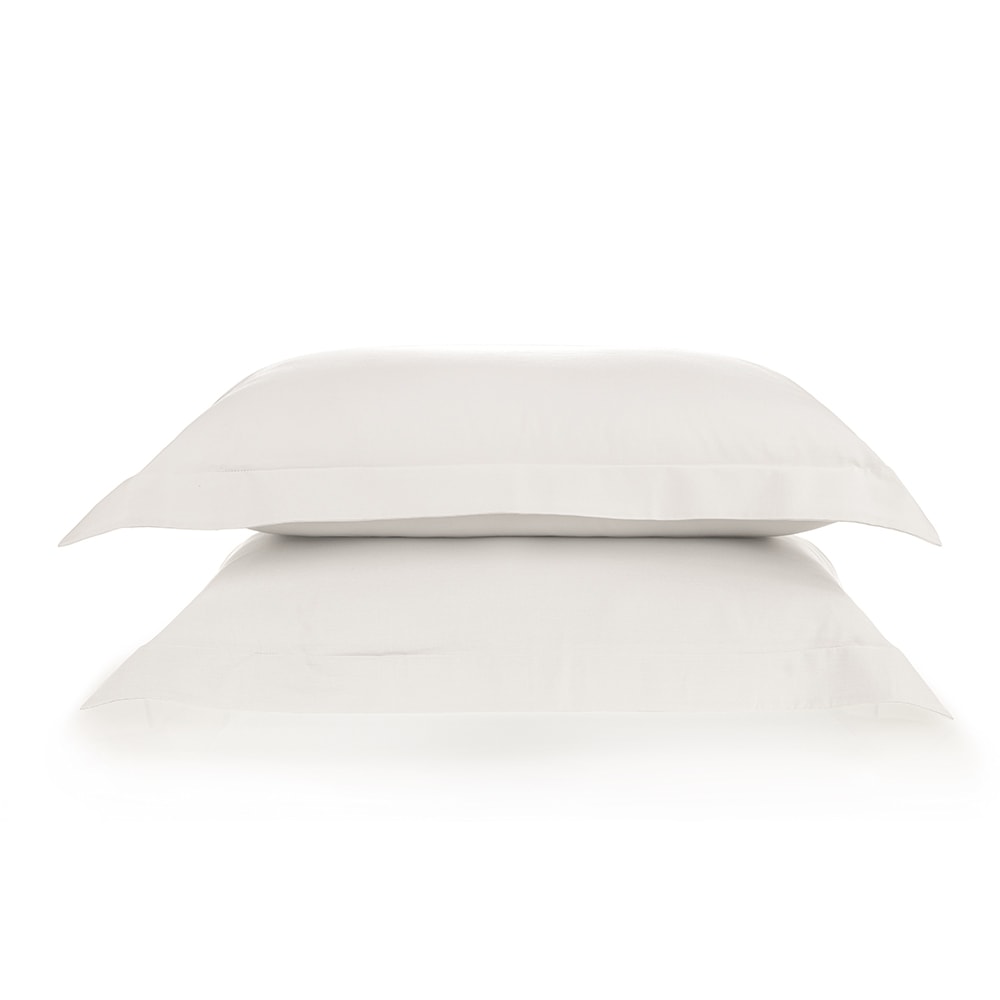 Kit 2 Fronhas Karsten Bossa 100% Algodão Egípcio Cetim 300 Fios com Abas 50cm x 70cm