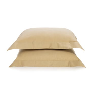 Kit 2 Fronhas Karsten Bossa 100% Algodão Egípcio Cetim 300 Fios com Abas 50cm x 70cm