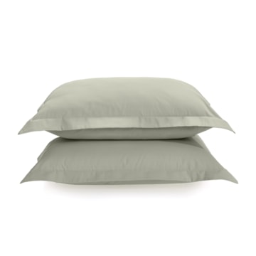 Kit 2 Fronhas Karsten Tom 100% Algodão Percal 200 Fios com Abas 50cm x 70cm