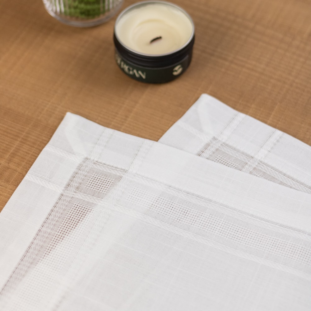 Kit 2 peças Jogo Americano Casa Argivai Charmy Blanc