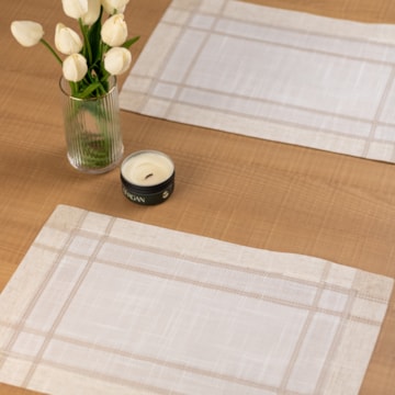 Kit 2 peças Jogo Americano Casa Argivai Charmy Linen