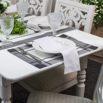 Kit 2 peças Jogo Americano Charmy Silver