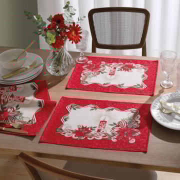 Kit 2 Peças Jogo Americano Dohler Athenas Luz de Natal