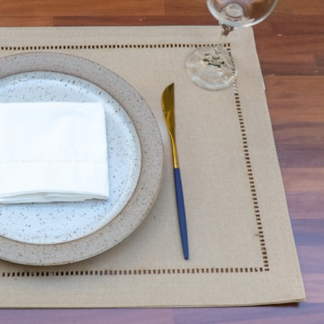 Kit 2 peças Jogo Americano Glamour Bege 35cm x 50cm