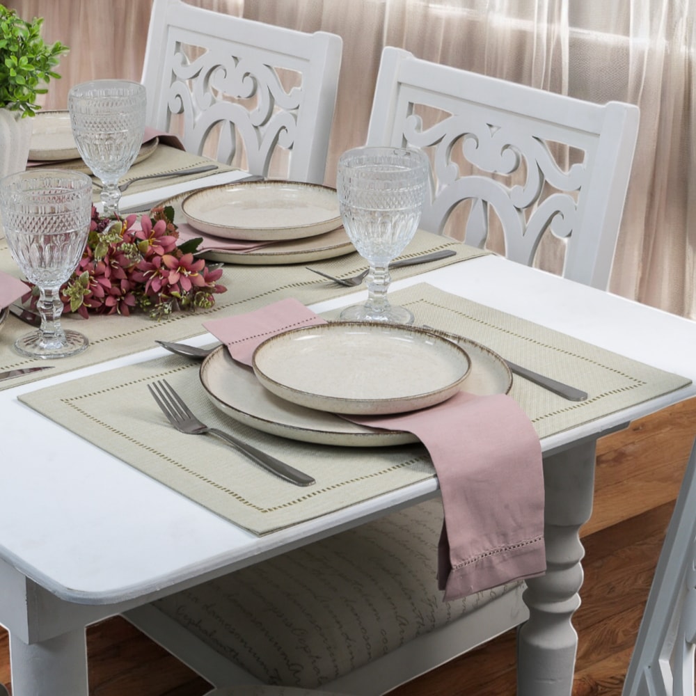 Kit 2 peças Jogo Americano Glamour Linen 35cm x 50cm