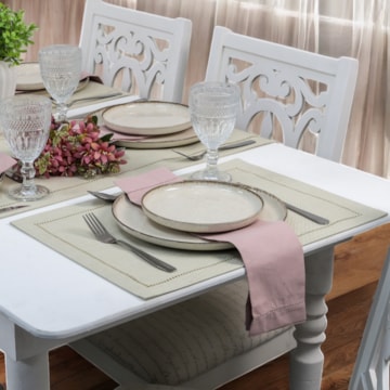 Kit 2 peças Jogo Americano Glamour Linen 35cm x 50cm