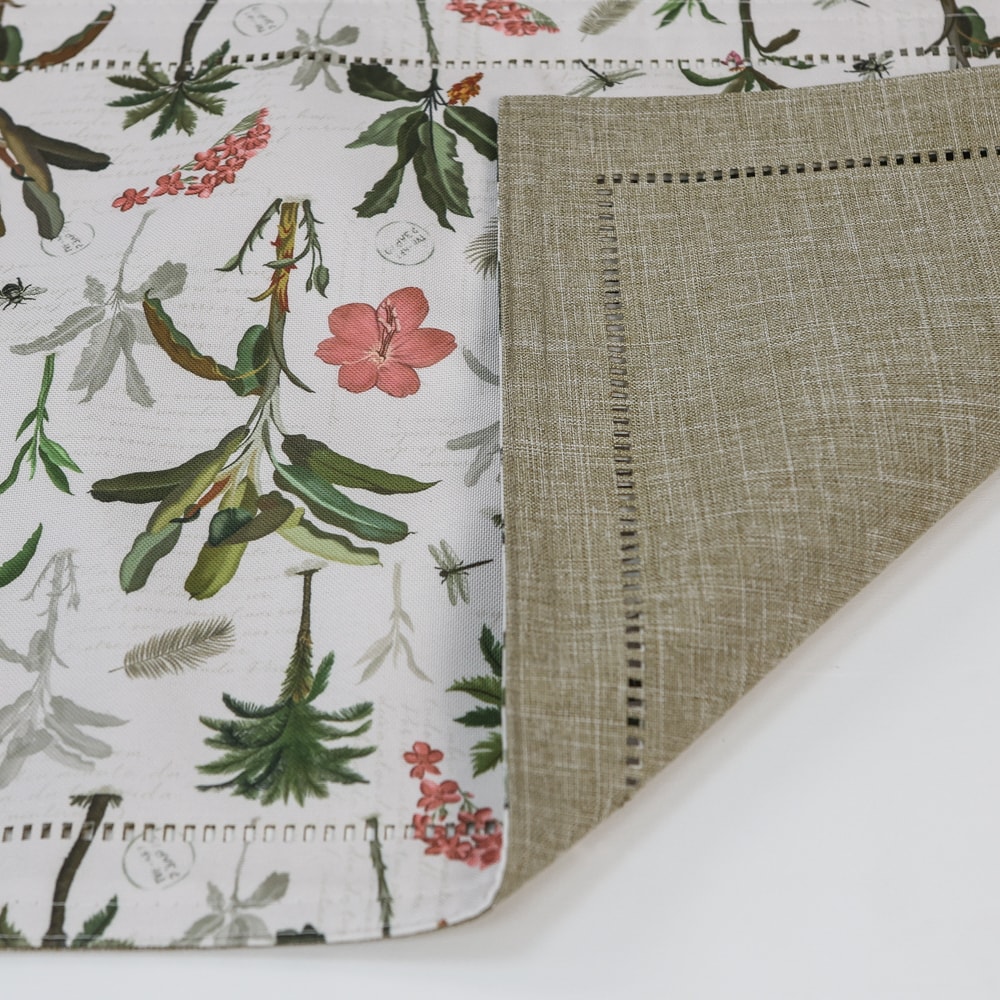 Kit 2 peças Jogo Americano Glamour Palms Dupla Face 35cm x 50cm