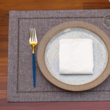 Kit 2 peças Jogo Americano Glamour Taupe 35cm x 50cm