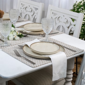 Kit 2 peças Jogo Americano Nature Algodão e Juta 33cm x 45cm