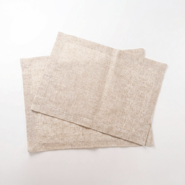 Kit 2 peças Jogo Americano Retangular Linen Ponto Ajour 35cm x 50cm