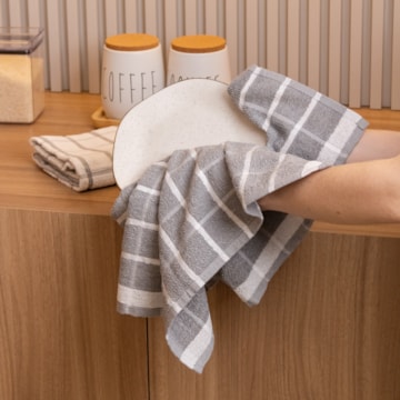 Kit 2 Peças Pano de Copa Quadratto