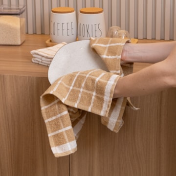 Kit 2 Peças Pano de Copa Quadratto