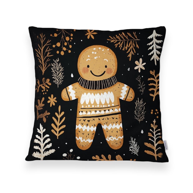 Kit 3 Peças Capa de Almofada Bosque de Natal Aveludado com Zíper 43cm x 43cm